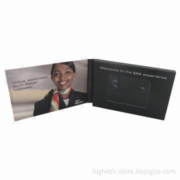 2.4-inch LCD video business card, mini video greeting card